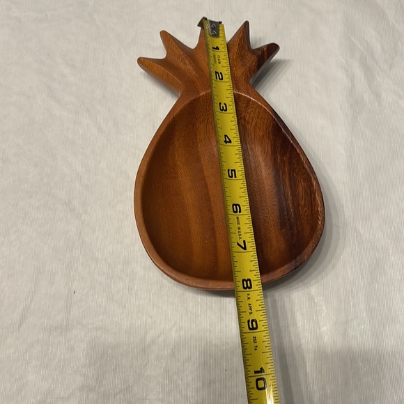 Wooden vintage snack bowls made in the Philippines. Boho - Picture 4 of 11